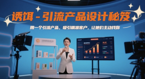 诱饵-引流产品设计秘笈，用一个引流产品，吸引精准客户，让他们主动找你-皓哥创业笔记