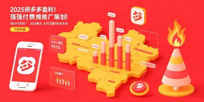（15509期）2025拼多多盈利地图：强付费推广策略/活动爆流/自然流量获取系统(7月更新)-皓哥创业笔记