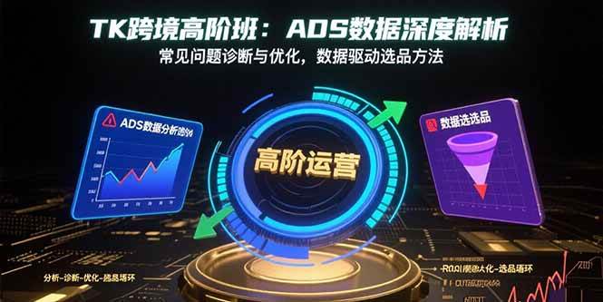 (15809期)TK跨境高阶班:ADS数据深度解析,常见问题诊断与优化,数据驱动选品方法-皓哥创业笔记