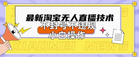 2025年淘宝无人直播带货10.0.全新技术，不违规，不封号，纯小白操作，日入数张【揭秘】-皓哥创业笔记
