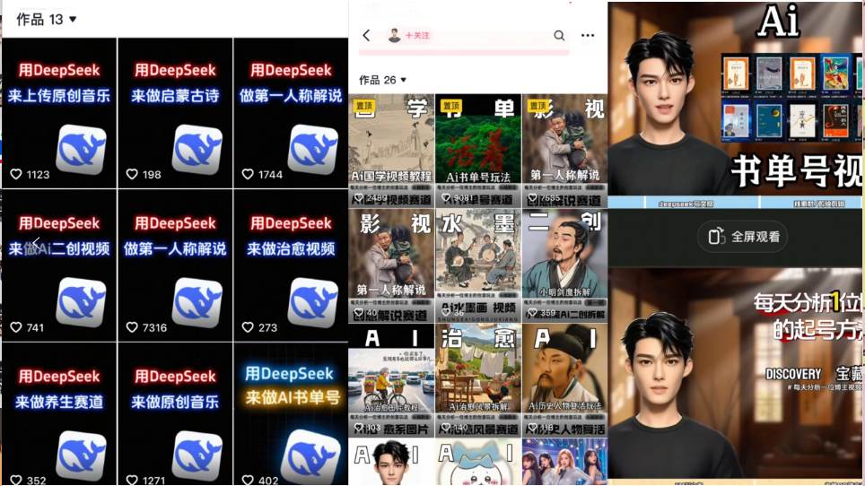 （14284期）Deep seek项目拆解+卡通数字人25年4月新玩法日引200+创业粉十分钟一条…-皓哥创业笔记