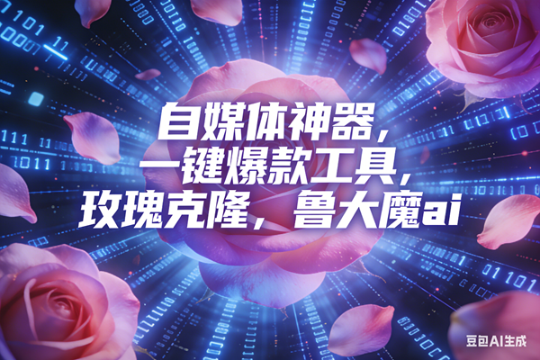 （16949期）ai鲁大魔，自媒体必备的软件，玫瑰克隆神器，一键爆款，详细教程-皓哥创业笔记