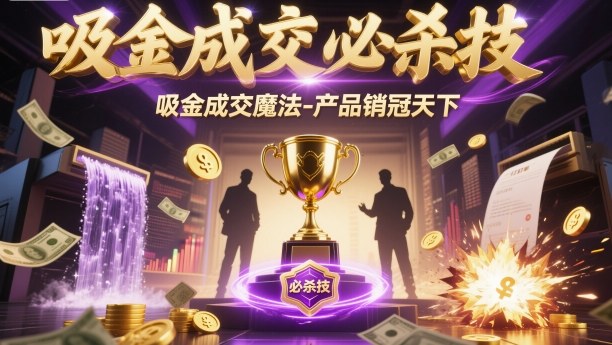 吸金成交必杀技，吸金成交魔法-产品销冠天下-皓哥创业笔记