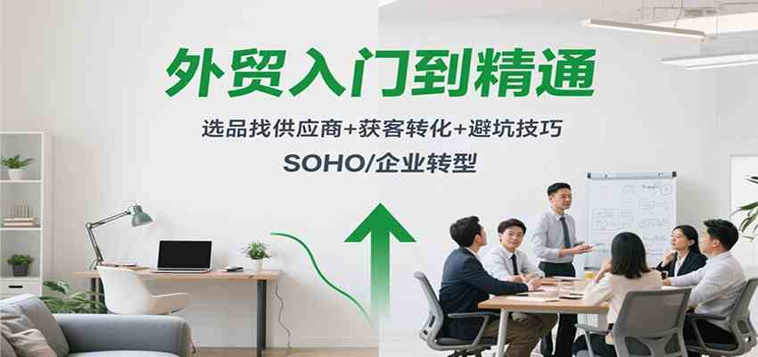 外贸入门到精通,选品找供应商+获客转化+避坑技巧,SOHO/企业转型-皓哥创业笔记