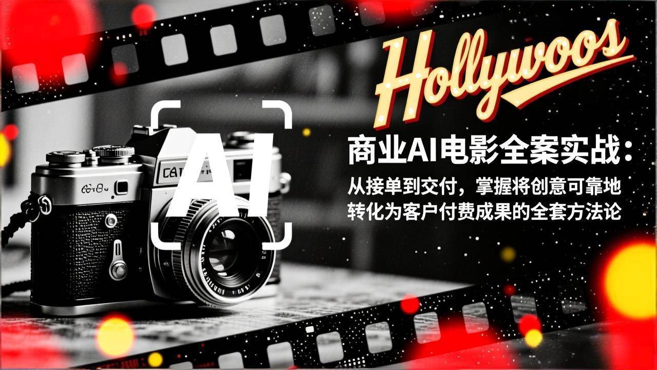 （17092期）商业AI电影全案实战：从接单到交付，掌握将创意可靠地转化为客户付费成果的全套方法论-皓哥创业笔记