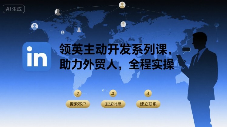 领英主动开发系列课，助力外贸人，全程实操-皓哥创业笔记
