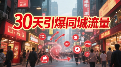 30天引爆同城流量：团购篇 认知篇 流量篇 来客篇 达人篇 老板人设IP篇 投流篇-皓哥创业笔记