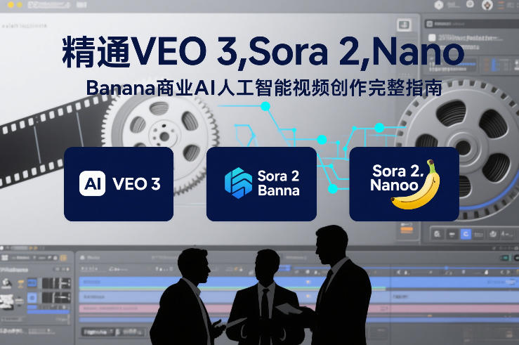 精通VEO 3，Sora 2，Nano Banana商业AI人工智能视频创作完整指南-皓哥创业笔记