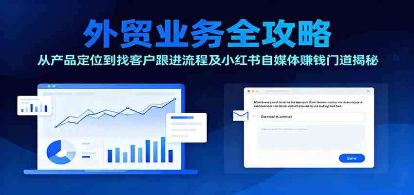 外贸业务全攻略：从产品定位到找客户跟进流程及小红书自媒体赚钱门道揭秘-皓哥创业笔记