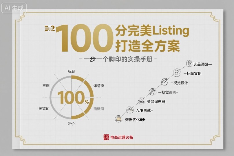 100分完美Listing打造全方案,想要完美listing必须是需要一步一个脚印的-皓哥创业笔记