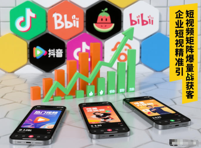 企业短视频精准引流矩阵获客，短视频矩阵爆量战法-皓哥创业笔记