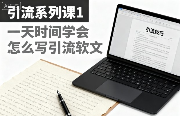 引流系列课1，一天时间学会怎么写引流软文-皓哥创业笔记