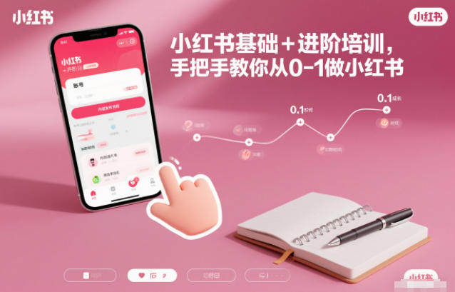 小红书基础+进阶培训，手把手教你从0-1做小红书-皓哥创业笔记