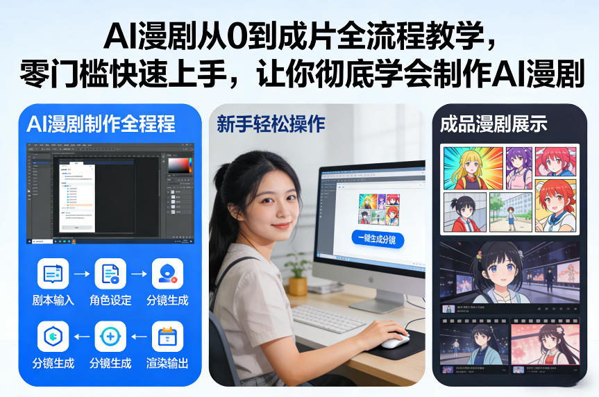 AI漫剧从0到成片全流程教学，零门槛快速上手，让你彻底学会制作AI漫剧【保姆级教程】-皓哥创业笔记