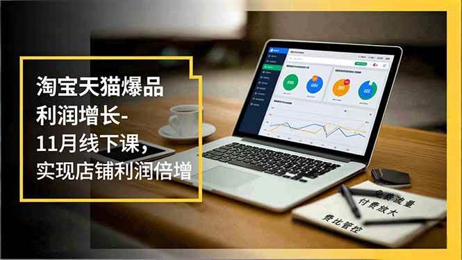 （16824期）淘宝天猫爆品利润增长-11月线下课，免费流量、付费放大、费比管控，实现店铺利润倍增-皓哥创业笔记