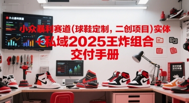 小众暴利赛道(球鞋定制,二创项目)实体+私域2025王炸组合 交付手册-皓哥创业笔记