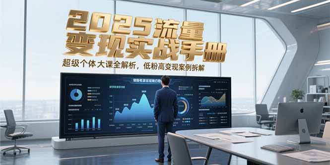 2025流量变现实战手册，超级个体大课全解析，低粉高变现案例拆解-皓哥创业笔记