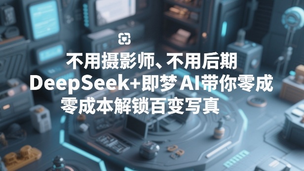 不用摄影师、不用后期，DeepSeek+即梦AI带你零成本解锁百变写真！-皓哥创业笔记