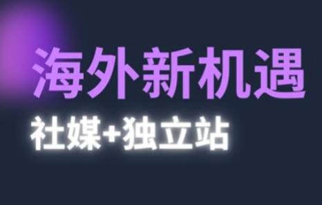 2025出海新机遇(社媒+独立站)，海外新机遇，实现独立站的高效运营与出海-皓哥创业笔记