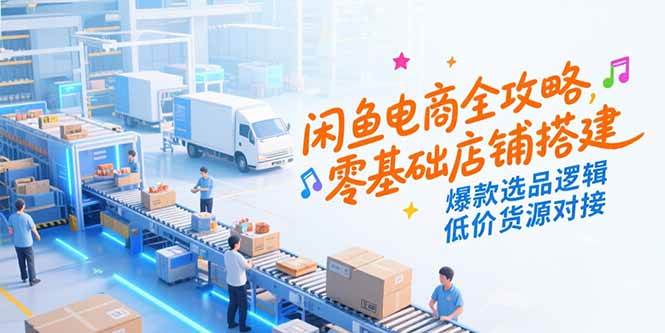 （15325期）闲鱼电商全攻略，零基础店铺搭建，爆款选品逻辑，低价货源对接-皓哥创业笔记