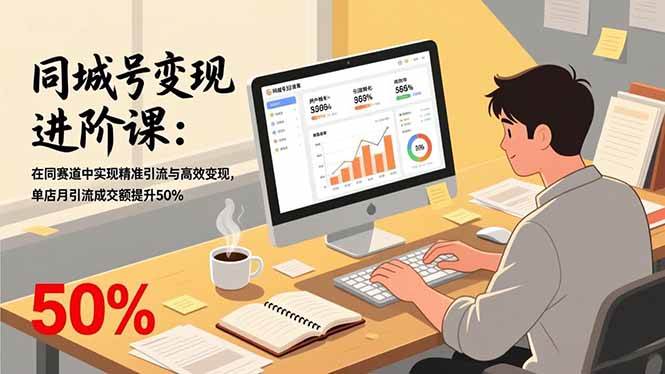 （17015期）同城号变现进阶课：在同城赛道中实现精准引流与高效变现，单店月引流成交额提升50%-皓哥创业笔记