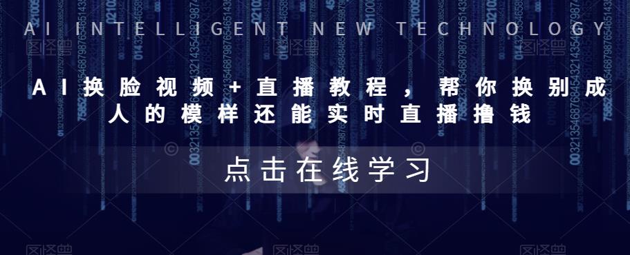 （5820期）AI换脸视频+直播教程 帮你换成别人的模样还能实时直播撸钱 (教程+配套资料)-皓哥创业笔记