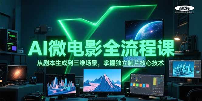 （15195期）AI微电影全流程课，从剧本生成到三维场景，掌握独立制片核心技术-皓哥创业笔记