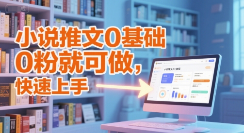 小说推文0基础入门教程,0粉就可做,快速上手-皓哥创业笔记