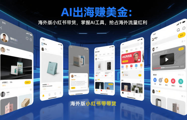 AI出海賺美金：海外版小红书带货，掌握AI工具，抢占海外流量红利（更新2026）-皓哥创业笔记