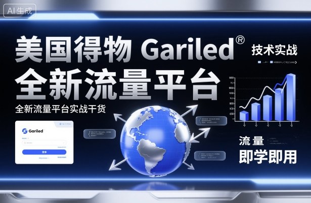 美国得物Gariled技术实战，全新流量平台实战干货，即学即用-皓哥创业笔记