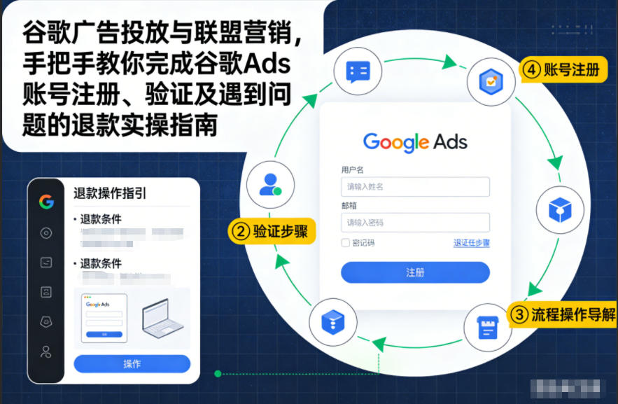 谷歌广告投放与联盟营销，手把手教你完成谷歌Ads账号注册、验证及遇到问题的退款实操指南-皓哥创业笔记