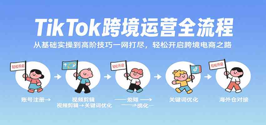 TikTok跨境运营全流程，从基础实操到高阶技巧一网打尽，轻松开启跨境电商之路-皓哥创业笔记