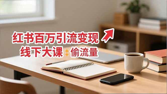 （16661期）小红书百万引流变现-11月线下大课：分享从0到百万引流路径，手把手教偷流量、拿结果-皓哥创业笔记