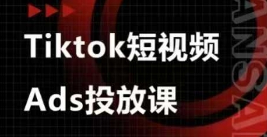 Ads视频投放课，tiktok短视频广告投放课-皓哥创业笔记
