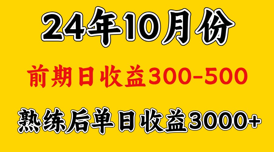 高手是怎么赚钱的.前期日收益500+熟练后日收益3000左右-皓哥创业笔记
