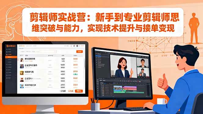 (16347期)剪辑师实战营:新手到专业剪辑师思维突破与能力,实现技术提升与接单变现-皓哥创业笔记