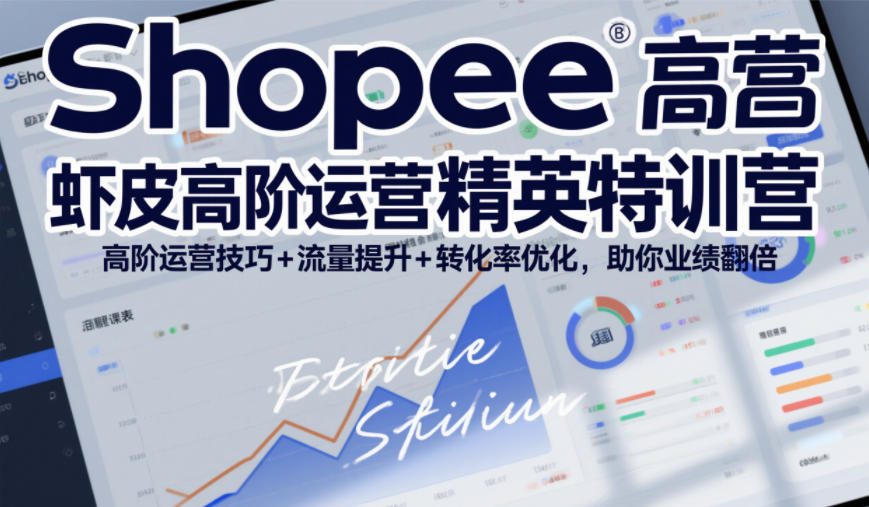 Shopee虾皮高阶运营精英特训营，高阶运营技巧+流量提升+转化率优化，助你业绩翻倍-皓哥创业笔记