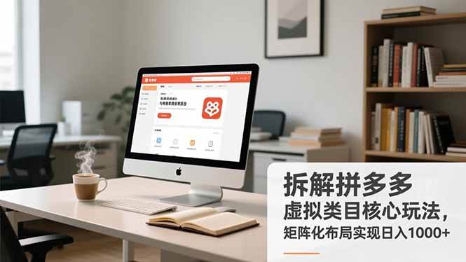 （16906期）拆解拼多多虚拟类目核心玩法，矩阵化布局实现日入1000+-皓哥创业笔记
