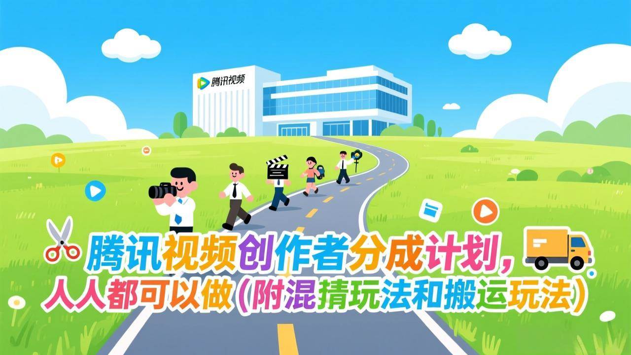 （17137期）腾讯视频创作者分成计划，人人都可以做（附混剪玩法和搬运玩法）-皓哥创业笔记