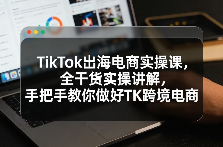 TikTok出海电商实操课，全干货实操讲解，手把手教你做好TK跨境电商-皓哥创业笔记