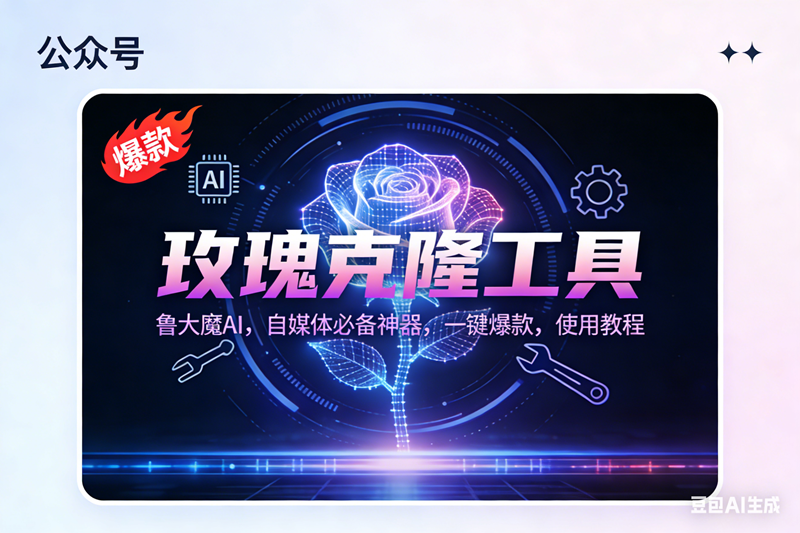 （16881期）玫瑰克隆神器，鲁大魔ai，自媒体必备，一键爆款工具，详细教程-皓哥创业笔记