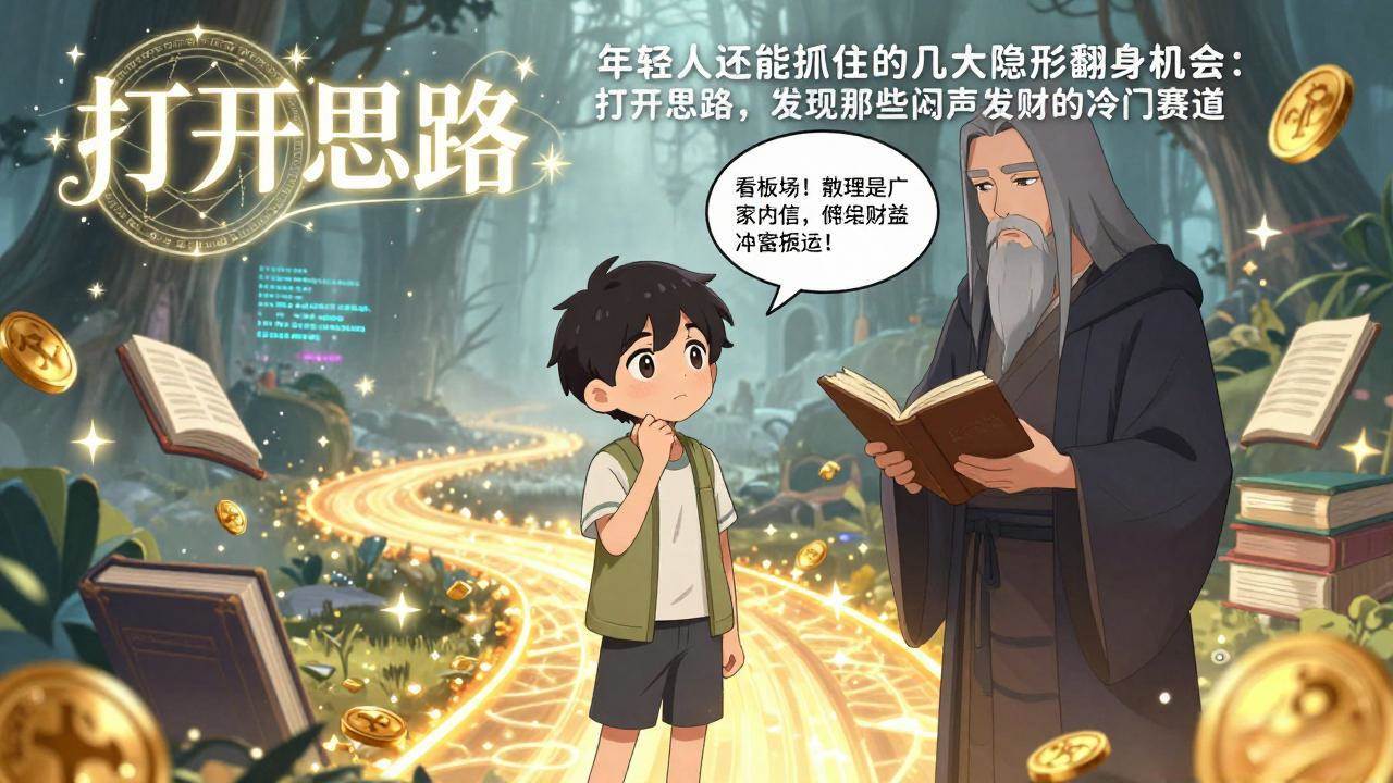 （17471期）付费文1+2：年轻人还能抓住的几大隐形翻身机会：打开思路，发现那些闷声发财的冷门赛道-皓哥创业笔记