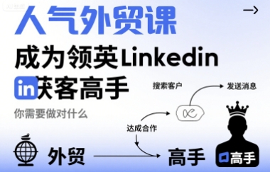 人气外贸课-成为领英Linkedin获客高手，你需要做对什么-皓哥创业笔记