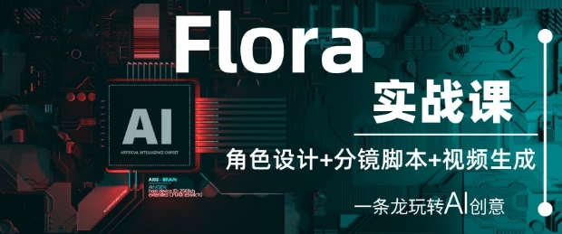 Flora实战课：角色设计+分镜脚本+视频生成，一条龙玩转AI创意-皓哥创业笔记