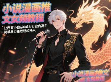 小说漫画推文女频教程,让所有小白从0成为行业内高手,简单暴力兼职轻松挣米-皓哥创业笔记