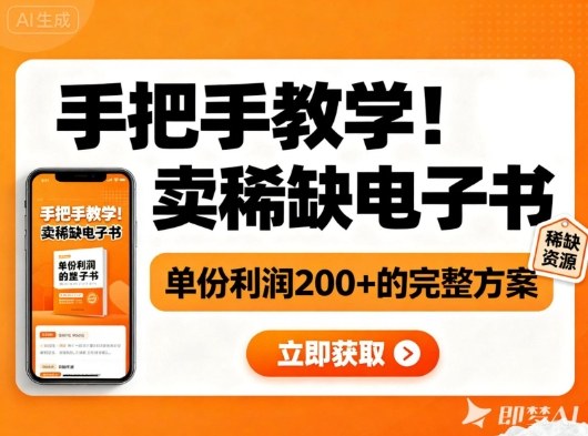手把手教学！在小红书卖稀缺电子书，单份利润2张+的完整方案-皓哥创业笔记