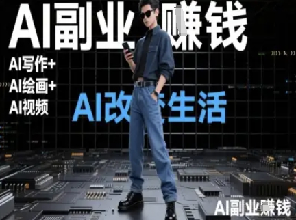 AI改变生活（Ai写作+AI绘画+Ai视频），AI副业挣钱-皓哥创业笔记