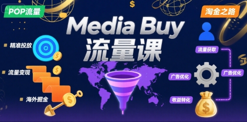 Media Buy之POP流量课，带你开启海外Media Buy淘金之路-皓哥创业笔记