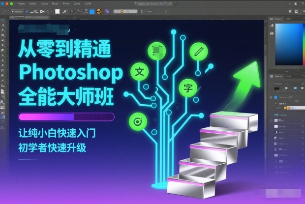 从零到精通Photoshop全能大师班，让纯小白快速入门，初学者快速升级-皓哥创业笔记