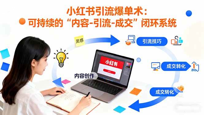 （16362期）小红书引流爆单术：构建一套低成本 可持续的“内容-引流-成交”闭环系统-皓哥创业笔记